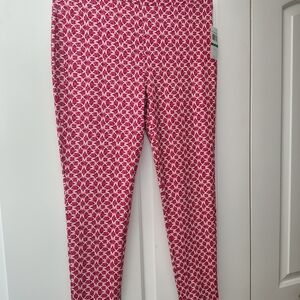Michael Kors  Pink and White Patterned Leggings